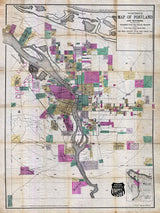 1889 Map of Portland Oregon