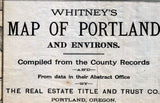 1889 Map of Portland Oregon