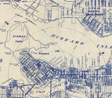 1920 Map of Vancouver British Columbia Canada