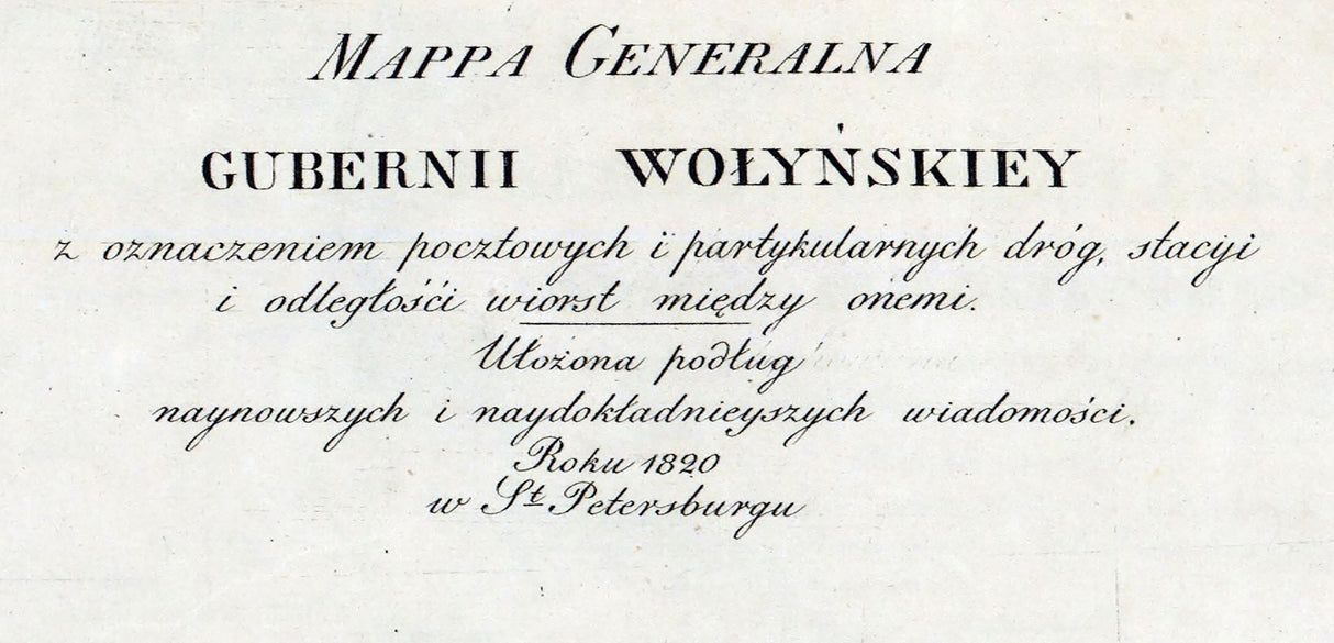 1821 Map of Russia