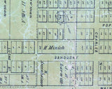 1850 Map of Bucyrus Crawford County Ohio
