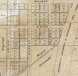 1850 Map of Galion Crawford County Ohio