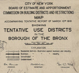 1916 Map of The Bronx New York