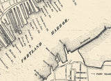 1858 Map of Portland Maine