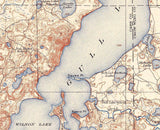 1919 Topo Map of Pillager Minnesota Quadrangle Gull Lake Rail Prairie