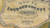 1853 Map of Loudoun County Virginia RARE