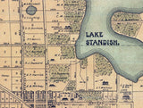 1888 Map of Plymouth Orange County Florida