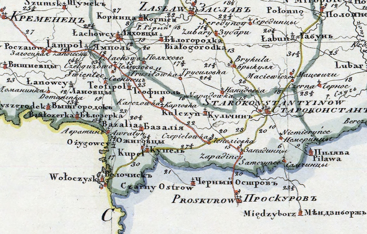1821 Map of Russia
