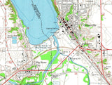 1971 Map of Big Stone Lake and Ortonville Minnesota Quadrangle