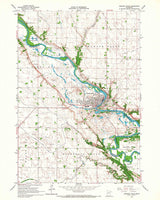 1965 Topo Map of Granite Falls Minnesota Quadrangle