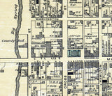 1879 Map of Georgetown Scott County Kentucky