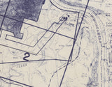 1982 Map of Robena Coal Mine Greene County Pennsylvania