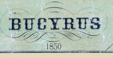 1850 Map of Bucyrus Crawford County Ohio