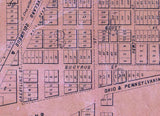 1850 Map of Crestline Crawford County Ohio
