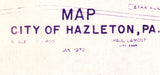 1972 Map of Hazleton Pennsylvania