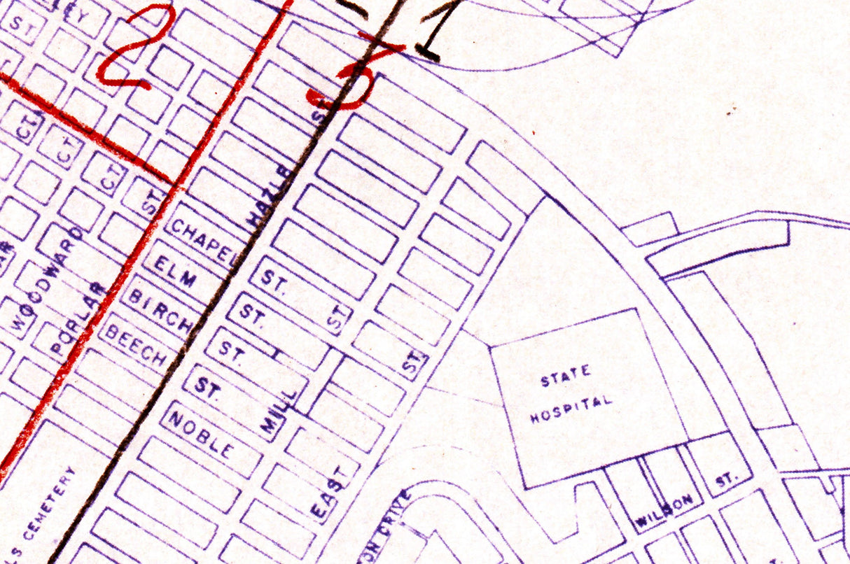 1972 Map of Hazleton Pennsylvania