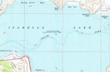 1972 Map of Lake Isabella California Bakersfield