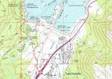 1972 Map of Lake Isabella California Bakersfield