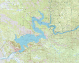 1987 Map of Pine Flat Lake California