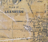 1853 Map of Loudoun County Virginia RARE