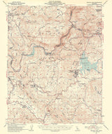 1953 Topo Map of Shaver Lake California Quadrangle