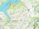 1971 Topo Map of Hooversville Pennsylvania Quadrangle Quemahonig Reservoir