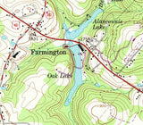 1964 Map of Deer Lake Fayette County Pennsylvania