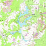 1971 Map of Indian Lake Somerset County Pennsylvania