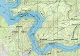 1987 Map of Pine Flat Lake California