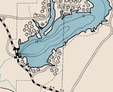 1960 Map of Atwood Lake Carroll and Tuscarawas County Ohio