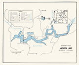 1960 Map of Jackson Lake Jackson County Ohio