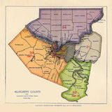 1903 Map of Allegheny County Pennsylvania