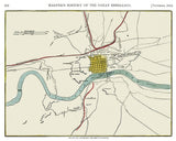 1863 Map of Knoxville Tennessee