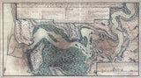 1791 Map of the Saint Johns River Entrance Jacksonville Florida Area
