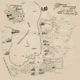 1889 Map of Quannapowitt Lake Wakefield Massachusetts