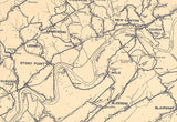 1920 Map of Hawkins County Tennessee