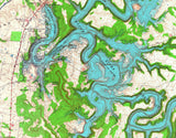 1963 Topo Map of Rough River Lake Kentucky