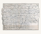 1880 Map of Vernon County Wisconsin