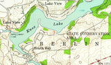 1963 Map of Knox Lake Ohio