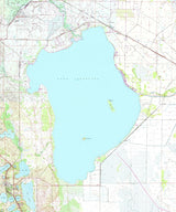 1973 Map of Lake Istokpoga Florida