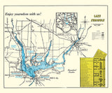 1973 Map of Lake Seminole Georgia