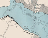 1960 Map of Acton Lake Preble and Butler County Ohio