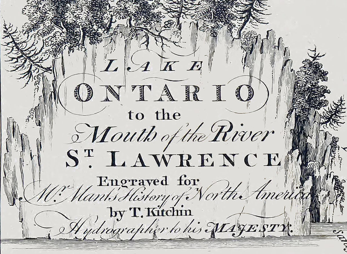 1772 Map of Lake Ontario