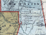 1885 Map of Oklahoma Indian Territory