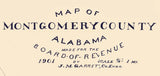 1901 Map of Montgomery County Alabama