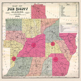 1908 Map of Pike County Alabama