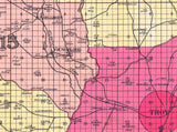 1908 Map of Pike County Alabama