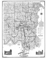 1909 Map of Madison County Alabama