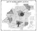 1910 Map of Calhoun County Alabama