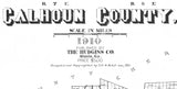 1910 Map of Calhoun County Alabama